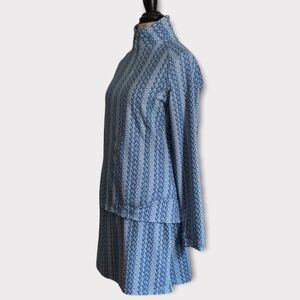 Peter MILLAR Women’s Golf Skort and Jacket Set - Multi Zig Zag Print